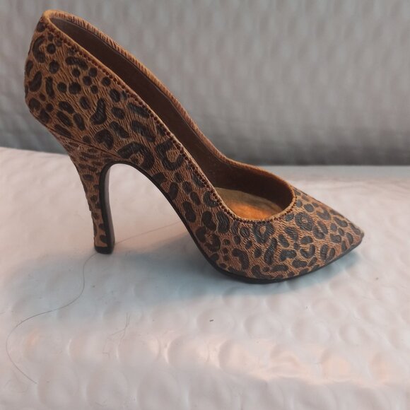 Just The Right Shoe By Raine Leopard Stiletto Mini Figurine 25017 - Picture 4 of 7